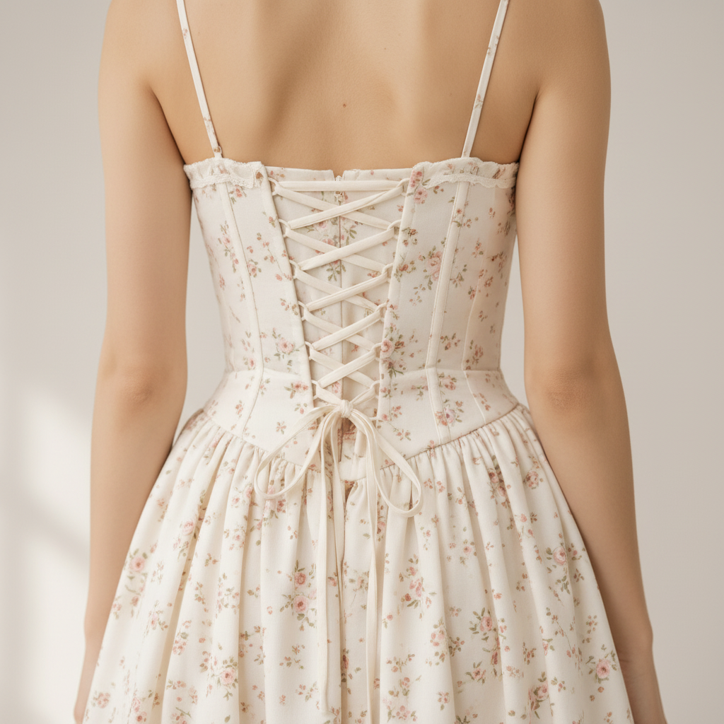 Lilian Dress - Back Lace Detail